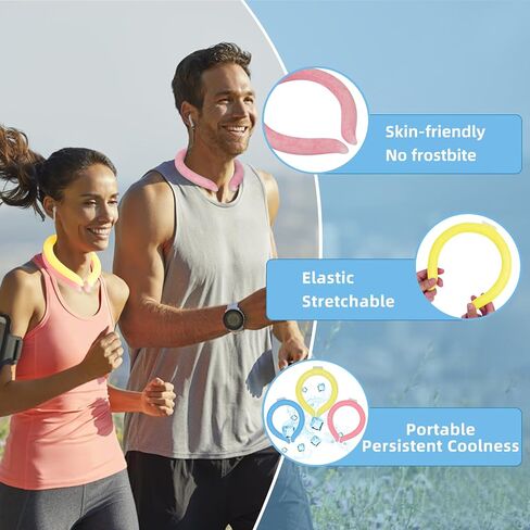 Neck Cooling Tube Wearable Cooling Neck Wrap, Quick Cooling Without Frostbite, Reusable Neck Cooler Suitable for Outdoor Indoor, Relief for Hot Flashes and Summer in Saudi Arabia