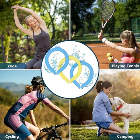 Neck Cooling Tube Wearable Cooling Neck Wrap, Quick Cooling Without Frostbite, Reusable Neck Cooler Suitable for Outdoor Indoor, Relief for Hot Flashes and Summer in Saudi Arabia