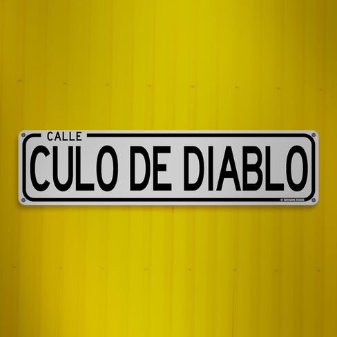 Callejon De Los Borrachos Funny Mexican Spanish Humor 16" x 4" Street Sign CDMX Calle Mexico City Home Bar Latino Humor Wall Decor (LosBorrachosStreet) in Kuwait