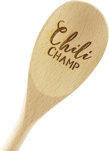 Engraved 14in Chili Champ Wood Spoon Prize (1 Spoon) - Chili Cook Off Trophy in Saudi Arabia