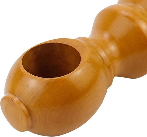 Crapyt 2 PCS Wood Curtain Rod Bracket Curtain Rod Holders Wooden for Living Room, Bedroom, Dining Room 1.97"×4.53" Log Color Curtain Rod Bracket in Saudi Arabia