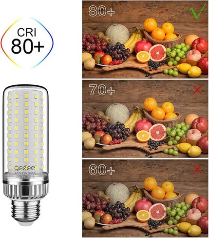 gezee 25W LED Light Bulb, 200 Watt Equivalent，E26 LED Lamp 2500 Lumens Daylight-White 6000K,Non-Dimmable (3-Pack) in Saudi Arabia