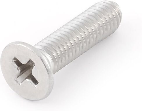LESHAN 25PCS Extra Long Outlet Machine Screws, M5-0.8 * 20MM 304 Stainless Steel Device Mounting Screws Flat Head Phillips Bolts Fastening Electrical Outlet Screws in Saudi Arabia