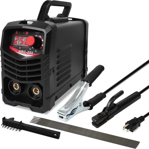 Arc Welder 110V 250 Amp Portable Mini Stick Welder, LED Display Digital Inverter IGBT Welding Machine, MMA Welder with Hot Start, Arc force,Anti-Stick in Saudi Arabia