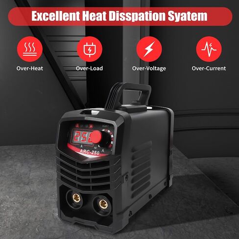 Arc Welder 110V 250 Amp Portable Mini Stick Welder, LED Display Digital Inverter IGBT Welding Machine, MMA Welder with Hot Start, Arc force,Anti-Stick in Saudi Arabia