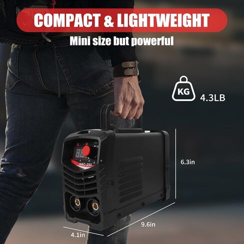 Arc Welder 110V 250 Amp Portable Mini Stick Welder, LED Display Digital Inverter IGBT Welding Machine, MMA Welder with Hot Start, Arc force,Anti-Stick in Saudi Arabia