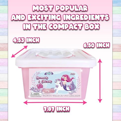 Mini Unicorn & Mermaid Slime Kit for Girl and Boys Premade Slime Kit Butter, Fluffy, Clear, Glitter Slime with Many Charms and Add-inns in Saudi Arabia