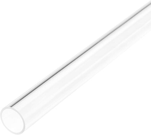 uxcell Clear Rigid Acrylic Pipe 13mm(1/2") ID x 15mm OD x 0.5m(20") Round Tube Tubing in Saudi Arabia