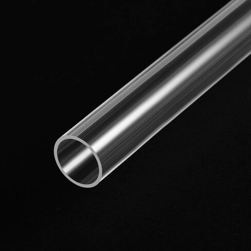 uxcell Clear Rigid Acrylic Pipe 13mm(1/2") ID x 15mm OD x 0.5m(20") Round Tube Tubing in Saudi Arabia