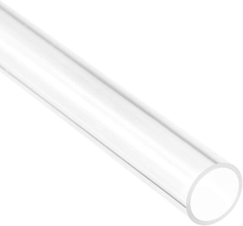 uxcell Clear Rigid Acrylic Pipe 13mm(1/2") ID x 15mm OD x 0.5m(20") Round Tube Tubing in Saudi Arabia