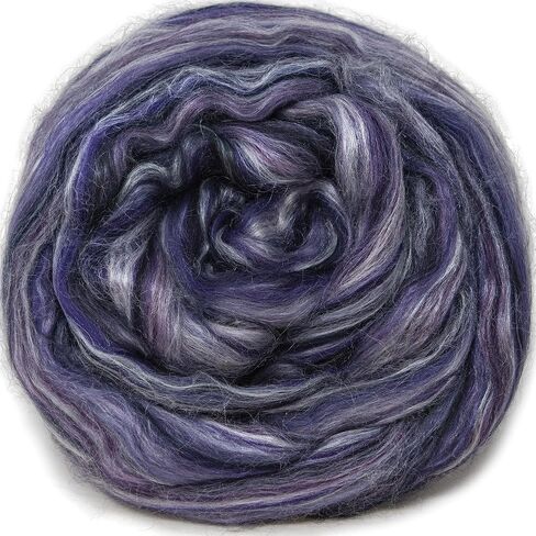 Silk Merino Fiber for Spinning. Super Soft Combed Top Wool Roving for Hand Spinning, Wet Felting, Nuno Felting, Needle Felting, Soap Making, Paper Making and Embellishments. On The Other Side in Kuwait