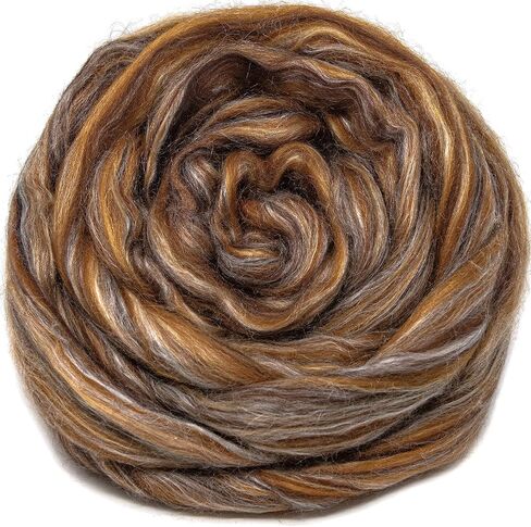 Silk Merino Fiber for Spinning. Super Soft Combed Top Wool Roving for Hand Spinning, Wet Felting, Nuno Felting, Needle Felting, Soap Making, Paper Making and Embellishments. On The Other Side in Kuwait