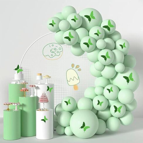 Glitter 3D Butterfly Wall Stickers-Light Green Butterfly Stickers Wall Stickers Wall murals Sticker Decoration for Kids. in Kuwait