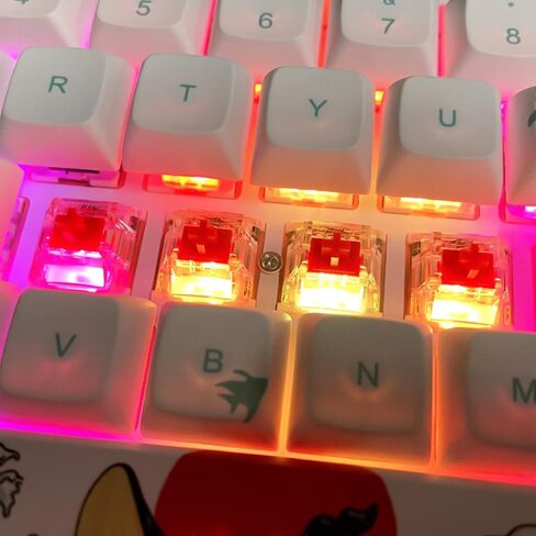 DRAOZA Gateron G Red Pro 3.0 Switches 3 Pin Pre Lubed RGB SMD Linear Switches for MX Gaming Mechanical Keyboard (G Pro 3.0,Red,108PCS) in Saudi Arabia