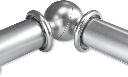 13/16" Nathan Bay Window Curtain rod 20-36", 38-72" - Satin Nickel in Saudi Arabia