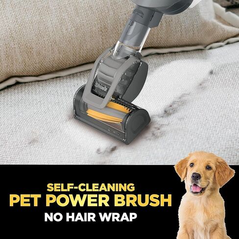 Shark QH201Q Ultralight Corded Handheld Vacuum with Self-Cleaning Pet Power Brush, Pet Crevice Tool and Precision Duster, Hypervelocity Suction & Removable 0.35 Qt. Dust Cup Red (Renewed) in Saudi Arabia