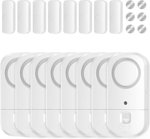 Door Window Alarm Sensors - Door Alarms for Kids Safety, Door Alarms for Home Security, for Home, Office, Store, Garage, Dorm Room, Apartment, RV, 8 Pack in Saudi Arabia