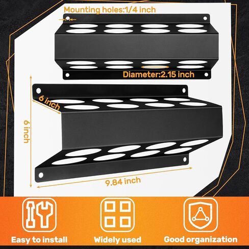 8 Slot TIG Welding Rod Holder Storage Tubes Rack Welding Filler Rod Tubes Organizer Wall Mount Container Welding Rod Tube Shelf Rod Guard Welding Holder for Welder Welding Table in Saudi Arabia