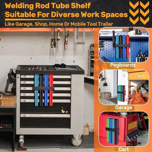 8 Slot TIG Welding Rod Holder Storage Tubes Rack Welding Filler Rod Tubes Organizer Wall Mount Container Welding Rod Tube Shelf Rod Guard Welding Holder for Welder Welding Table in Saudi Arabia