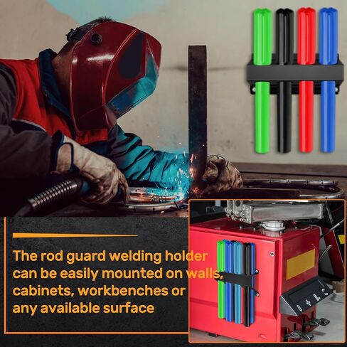 8 Slot TIG Welding Rod Holder Storage Tubes Rack Welding Filler Rod Tubes Organizer Wall Mount Container Welding Rod Tube Shelf Rod Guard Welding Holder for Welder Welding Table in Saudi Arabia