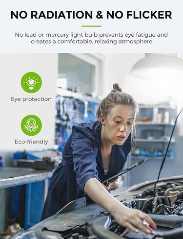 LOHAS Super Bright Light Bulbs, 250-300W Equivalent 3400LM E26 Garage LED Bulb, 5000K Daylight 30 Watt High Lumen LED Bulb w/E39 Adapter for Commercial Warehouse Workshop Factory Backyard Barn, 2 Pack in Kuwait