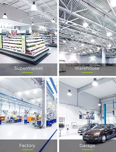 LOHAS Super Bright Light Bulbs, 250-300W Equivalent 3400LM E26 Garage LED Bulb, 5000K Daylight 30 Watt High Lumen LED Bulb w/E39 Adapter for Commercial Warehouse Workshop Factory Backyard Barn, 2 Pack in Kuwait