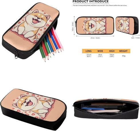 Kids 3 in 1 School Bag Set Corgi School Backpacks 12 Inch Schoolbag for Elementary Kindergarten School Animal Print Bookbag with Lunch Box and Pencil Case in Saudi Arabia