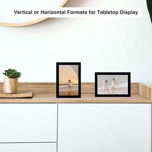 18 Packs 4x6 Picture Frames Black, 4x6 Frames Bulk, Gallery Wall Frame Set, 4 by 6 Frame Set of 18, Collage Wall Decor Photo Frames Set for Wall Hanging and Tabletop, Black in Saudi Arabia