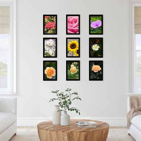 18 Packs 4x6 Picture Frames Black, 4x6 Frames Bulk, Gallery Wall Frame Set, 4 by 6 Frame Set of 18, Collage Wall Decor Photo Frames Set for Wall Hanging and Tabletop, Black in Saudi Arabia