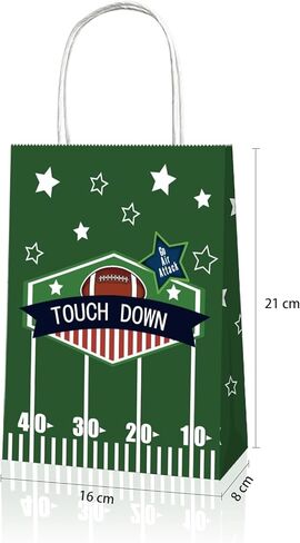 12Pcs Sports Party Gift Bags with Tissue Paper Baseball Football Soccer Basketball Gift Goodie Favor Bags with Handle for Baseball Theme Party Girls Boys Birthday Decoration (White, Baseball) in Saudi Arabia