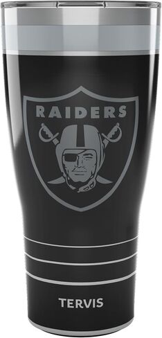 Tervis Traveler NFL Las Vegas Raiders - Night Game Triple Walled Insulated Tumbler Travel Cup Keeps Drinks Cold & Hot, 20oz, Stainless Steel in Saudi Arabia