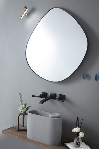 SITGES Bathroom Wall Faucet, Heavy Duty, Brass Constructed Wall Mount Faucet with Metal Lever Handles, Rough in Valve Included (Matte Black) in Saudi Arabia