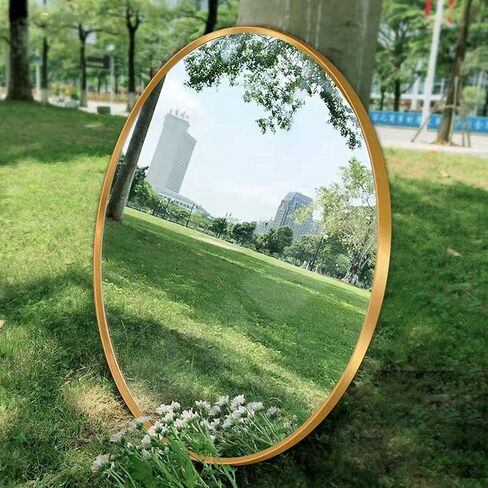 15.7" Wall Mirror Bathroom Round Mirror Circle Mirror for Wall Farmhouse Mirrors for Make Up Vanity Wall Mounted Mirror Living Room Entryway Bedroom Decor, Gold in Saudi Arabia