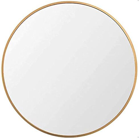 15.7" Wall Mirror Bathroom Round Mirror Circle Mirror for Wall Farmhouse Mirrors for Make Up Vanity Wall Mounted Mirror Living Room Entryway Bedroom Decor, Gold in Saudi Arabia