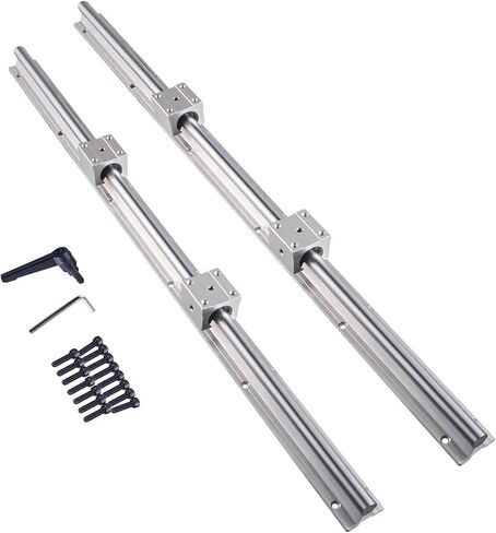 دليل خطي SBR16-300mm للسكك الحديدية مع قطعتين من قضبان التوجيه الخطية و4 قطع من كتل المحمل SBR16UU لمطاحن مخارط أجهزة التوجيه CNC in Kuwait