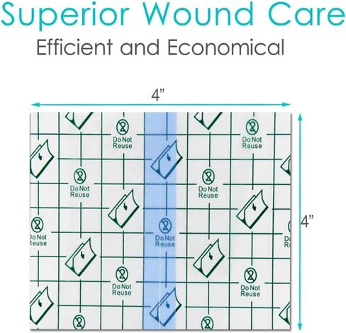 100Pcs Waterproof Shower Protector Bandage 4"x4" for Chest Chemo Dialysis Catheter Shower Cover Hemodialysis Port Surgery Incisions Bath Guard Patch Transparent Film Clear Adhesive Wounds Dressing in Saudi Arabia