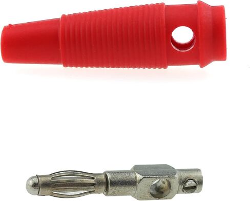 Maxmoral 20pcs 4mm Banana Plugs Solder DIY Banana Plug Male Connectors Adapters 24K Gold Plated Speaker Wire Banana Plugs Connectors for Multimeter Test Leads Probes, Black and Red in Saudi Arabia