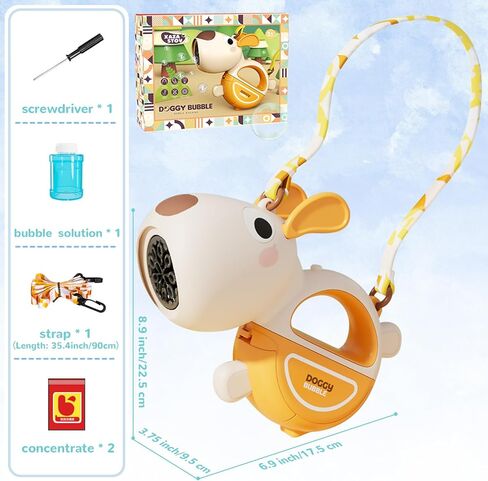 Bubble Machine Gun for Toddlers Kids, Automatic Bubble Maker with Concentrated Solutions, Bubble Toys for Kids, Bubble Guns Outdoor Toys for Park Beach Wedding Party in Kuwait