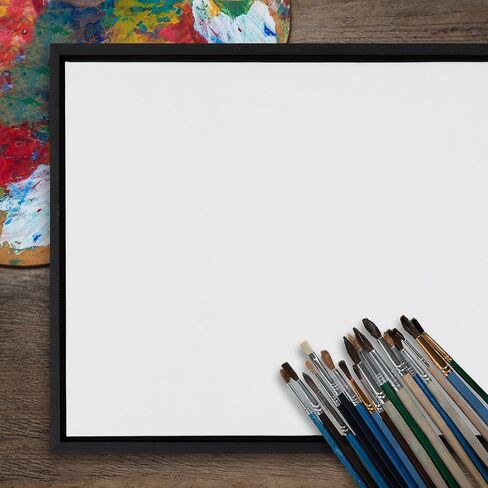 كيت اند لوريل قماش فارغ باطار للحائط مقاس 18 × 24 انش، اسود، قماش فارغ عصري انيق لرسم الفن الخاص بك، قماش فاخر مؤطر بالفعل in Kuwait