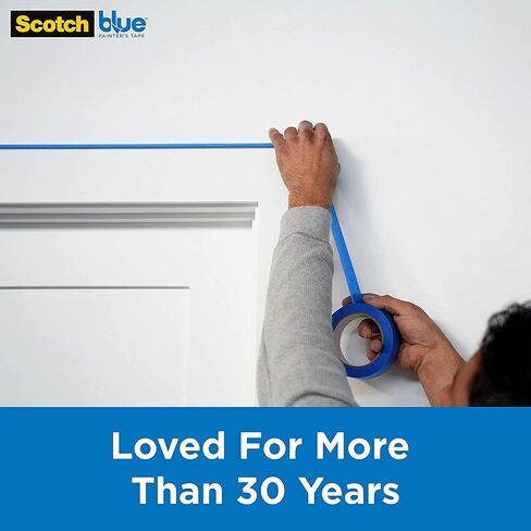 3M Scotch-Blue 2090 Safe-Release Crepe Paper Multi-Surfaces Painters Masking Tape, 27 lbs/in Tensile Strength, 60 yds Length x 2" Width, Blue in Saudi Arabia