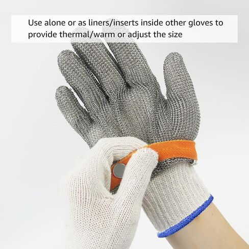 MIG4U 12 Pairs Work Gloves - Cotton String Gloves for Safety Work - Glove Liner Hand Saver Heat Protection for BBQ (Large, Economic) in Saudi Arabia