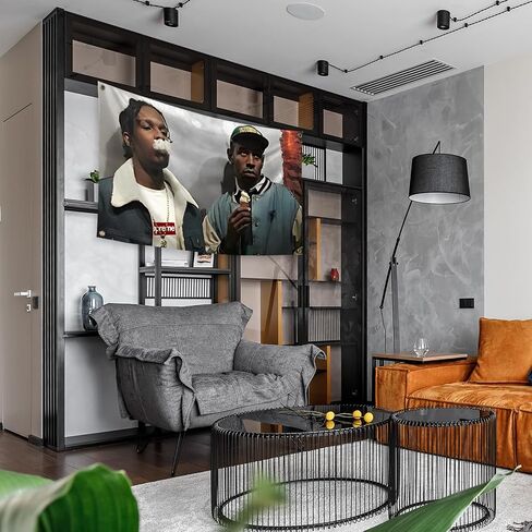 Generic American Rap Tyl-er Singer Asap Roc-ky Music Poster Tapestry 3X5 Feet Indoor and Outdoor Hanging Blankets Can Be Used for Wall Decoration of Dormitories Party Themed Background Decoration in Saudi Arabia