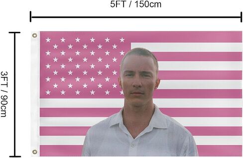 Generic DREW Flag 3×5FT 100D Pink Decorative Tapestry Polyester Drew Starkey Tapestry With 2 Brass grommets Art Deco For Family Room Bedroom in Saudi Arabia