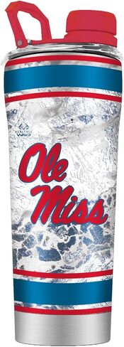 Gametime Sidekicks Ole Miss Stainless Steel Shaker Tumbler w/Shaker Ball - Officially Licensed, 18/8 Stainless Steel, Double-walled, Vacuum-insulated, UV LED Printed Logos - Real Tree Camo in Kuwait