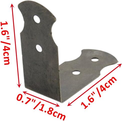 دعامات زوايا زخرفية مقاس 1.6 بوصة × 1.6 بوصة أثاث برونزي عتيق حافة زاوية صندوق واقي غطاء زاوية -48 قطعة in Kuwait