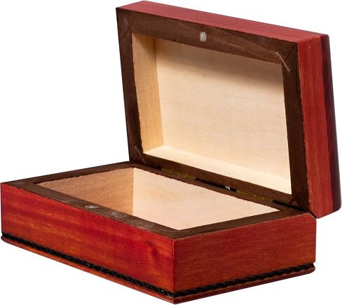 Artisan Owl Polish Handmade Sikorka Birds Kissing on Tree Branch Wooden Box with Red Interior, Perfect for Keepsakes and Special Items in Saudi Arabia
