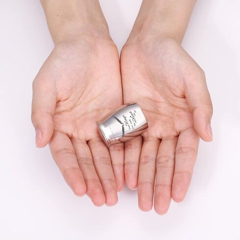 INBLUE Keepsake Urns for Human Ashes, Mini Urns for Human Ashes with Angel Halo and Wings Photo/Text Engraving, Stainless Steel Small Urns for Ashes & Cremation Keepsakes for Ashes(F/s) in Saudi Arabia