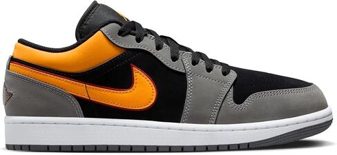 Jordan Men's Air 1 Low SE Black/Vivid Orange-LT Graphite (FN7308 800) - 9.5 in Saudi Arabia
