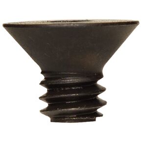 61018 1/4"-28 x 1/2" ASTM F835 Hex Drive Black Oxide Finish Alloy Steel Flat Socket Cap Screw - Made in The USA (Pack of 100)