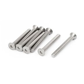 uxcell M8x70mm 304 Stainless Steel Hex Socket Countersunk Flat Head Screw Bolt 8pcs